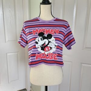 Colorful mickey mouse crop top